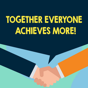 商业理念为会员创造协同效应强意识相互承诺仅两人握手展示交易共享