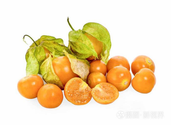 capegooseberryisolatedonwhitebackground