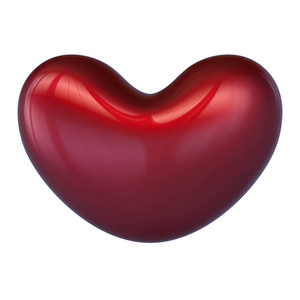 心形爱心符号红色光泽设计元素图片