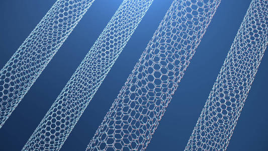 抽象纳米技术六边形几何形态特写,石墨烯原子结构概念,石墨烯分子结构