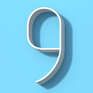 带阴影数字88的线字体3d