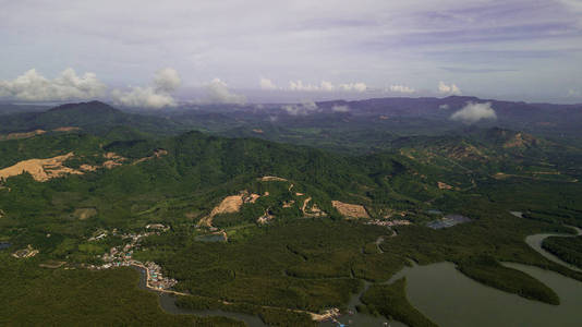 泰国风景山航拍图片