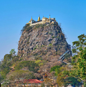 游览缅甸波帕山图片