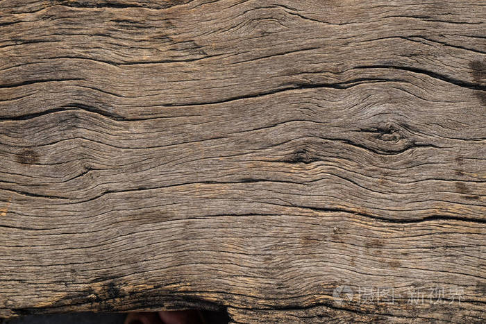 褐色的老木头粗糙的纹理