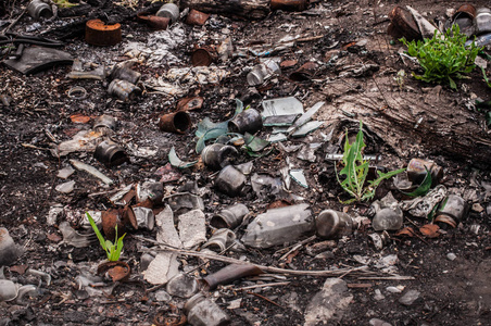 自然的锈垃圾背景图片