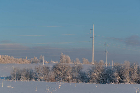 俄罗斯寒冬雪景图片