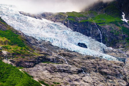 挪威博雅布林冰川图片