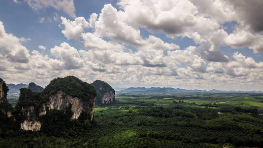 泰国风景山航拍图片