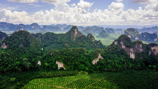 泰国风景山航拍图片