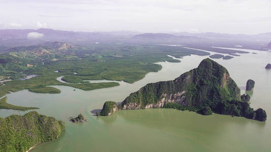 泰国风景山海岸航空照片图片