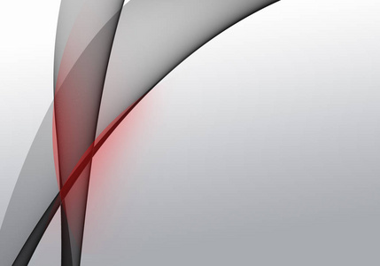 抽象明亮的背景与红黑动态线条的壁纸,名片或模板照片