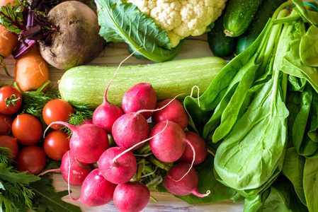 混合的水果和蔬菜图片