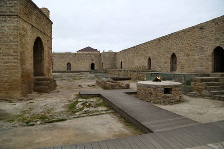 阿提什伽古色古香的建筑和庙宇图片