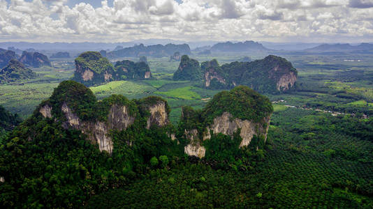 泰国风景山航拍图片