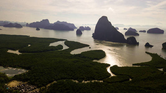 泰国风景山海岸航空照片图片
