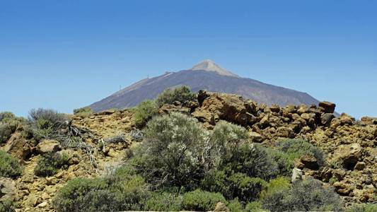 泰德火山上的粗糙火山图片