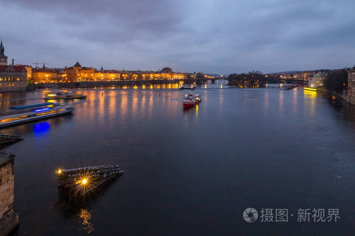 古老的 傍晚 普拉哈 地标 城堡 历史 城市 旅游业 天空