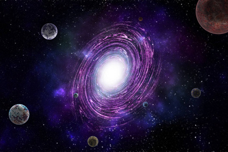 银河系的星球图片