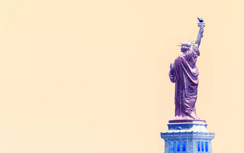 纽约自由女神像的抽象艺术照图片