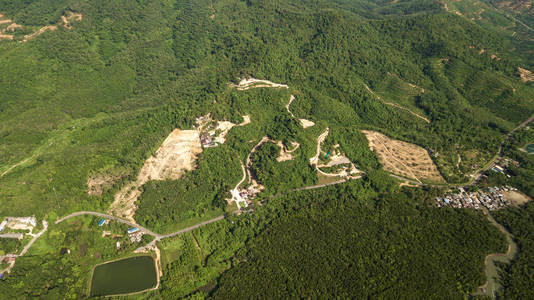 泰国风景山航拍图片