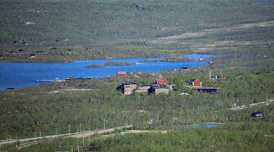 瑞典北部阿比斯克远眺图片