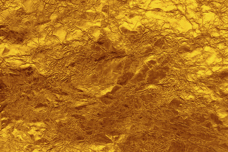 褶皱金箔纹理背景照片