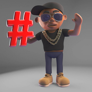 说唱歌手卡通图片