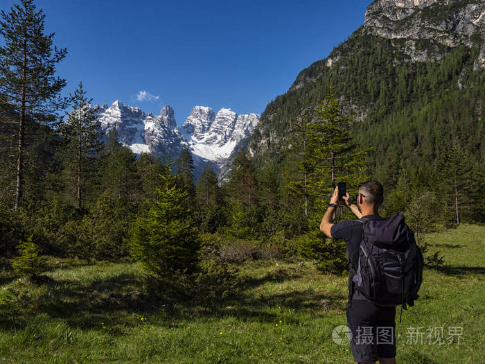 蒂罗尔 风景 特伦蒂诺 冒险 意大利语 登山者 美丽的 全景图