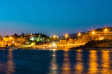 海滨夜景城图片