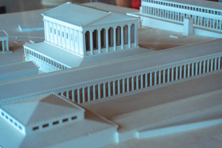 古希腊卫城模型图片
