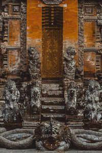 巴厘岛乌布圣猴林雕像图片