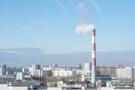 工厂大烟囱图片