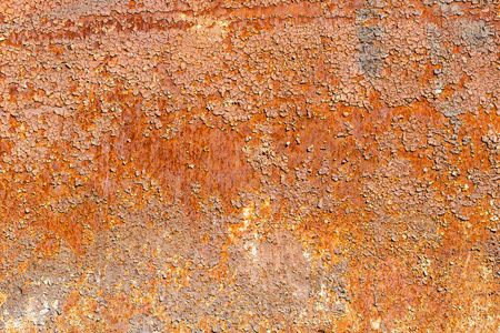 陈旧的,橙色生锈的金属质感照片