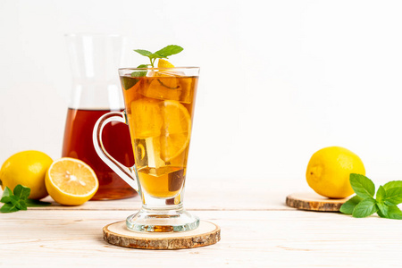 冰柠檬茶图片