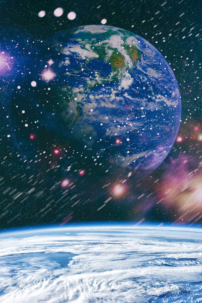 外太空的行星恒星和星系展现了太空探索的美丽美国宇航局提供的元件