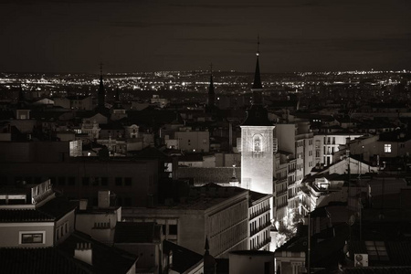 傍晚的马德里屋顶景色图片