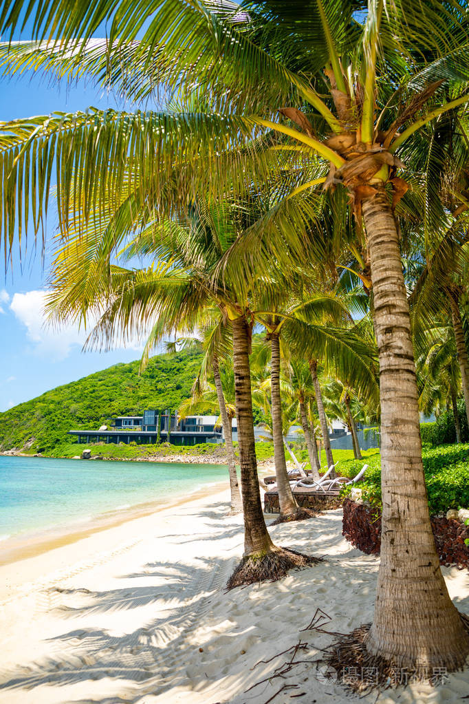 中国海南三亚湾附近的凯悦度假海滩