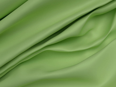 绿丝绸照片