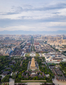 西安大雁塔鸟瞰图图片