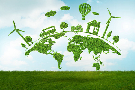 环保概念-3d渲染照片
