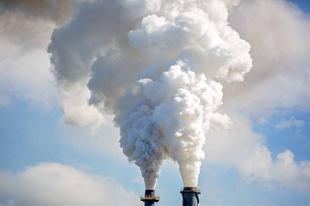 糖厂的烟雾污染图片