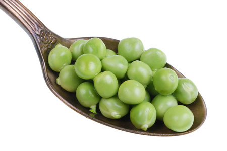 在旧的金汤匙里有一小堆食物——绿p照片