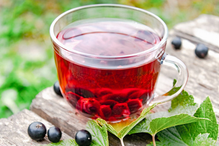 黑醋栗馅饼加茶图片