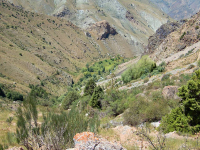 塔吉克斯坦范恩山自然美景远足图片