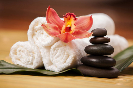 养生石水疗背景.