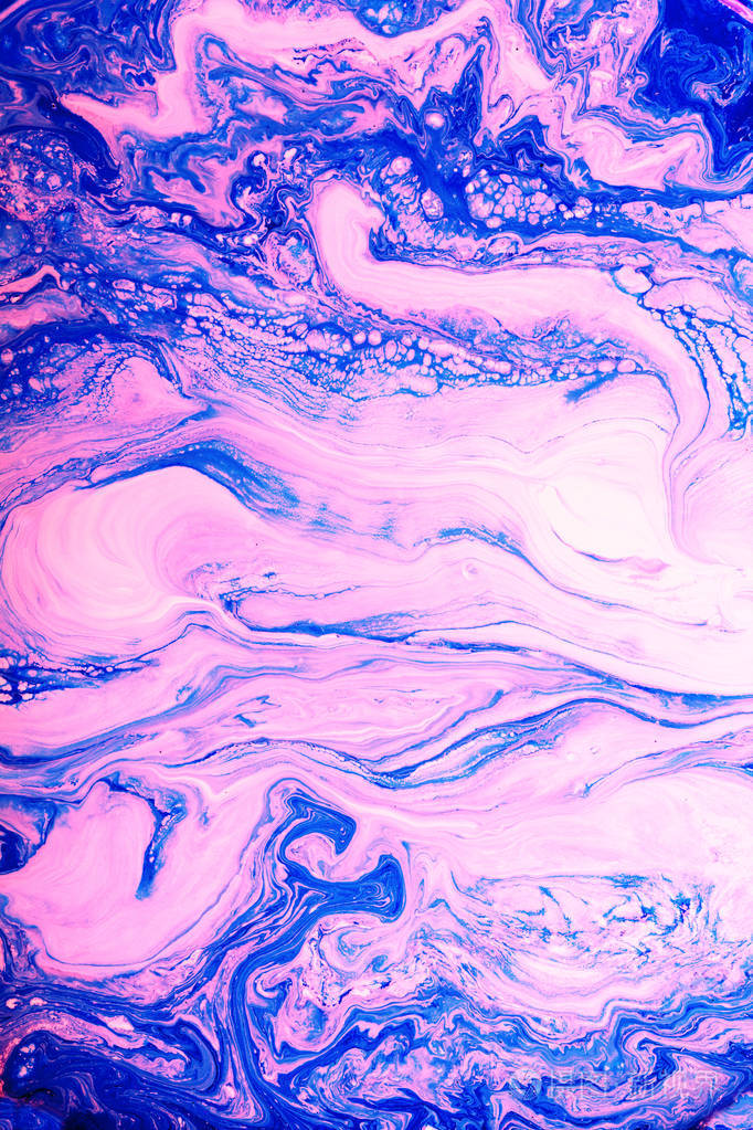 混合丙烯酸涂料抽象液体大理石纹理流体艺术深颜色背景