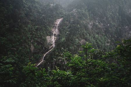 中国江西明月山瀑布图片