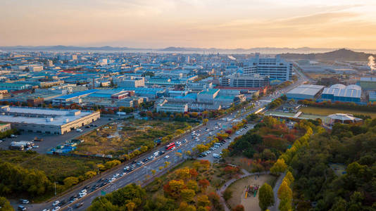 仁川工业园公园.南部韩国.照片