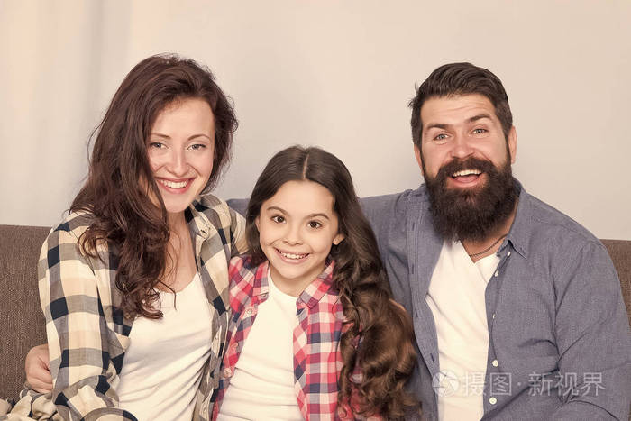 密切而信任的关系.家庭纽带概念.我们是一家人