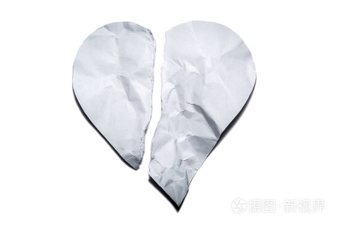 象征着一颗破碎的心,不快乐的爱情.